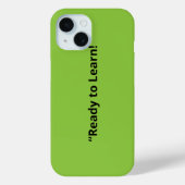 フラットライムグリーンバックグラウンド – 学校のテクスチャ Case-Mate iPhoneケース (裏面)