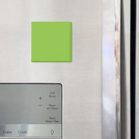 フラットライムグリーン背景テクスチャ マグネット (インサイチュ (冷蔵庫))