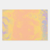 フラットラッピング紙セット渦巻き桃の水仙 ラッピングペーパーシート (正面2)