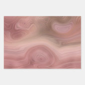 フラットラッピング紙3旋回バラ ラッピングペーパーシート (正面2)