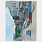 フラットリバー、MO。 フリースブランケット (正面)