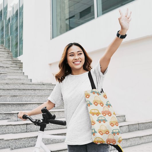 フラットレトロ車 トートバッグ