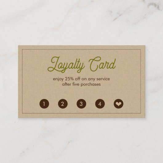 フラットロイヤリティカード ロイヤリティカード (正面)