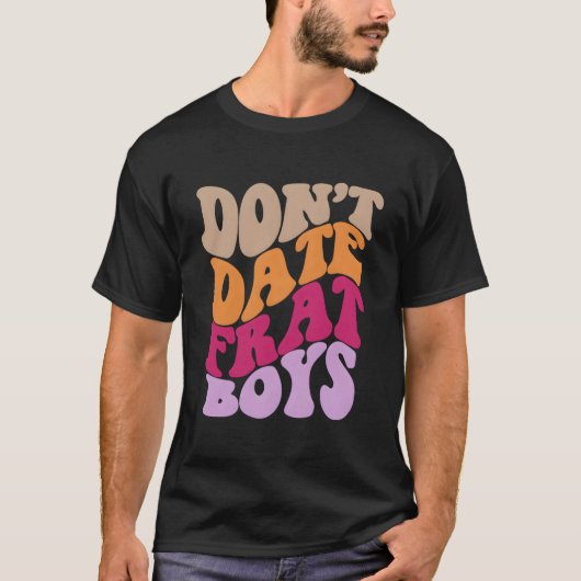 フラット嫌いな人向けのデザイン Tシャツ (正面)