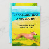 フラット引越し案内カード 案内状 (正面/裏面)