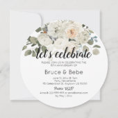 フラット招待状、サイズ: 5.25インチx 5.25インチ、紙:マット 招待状 (裏面)