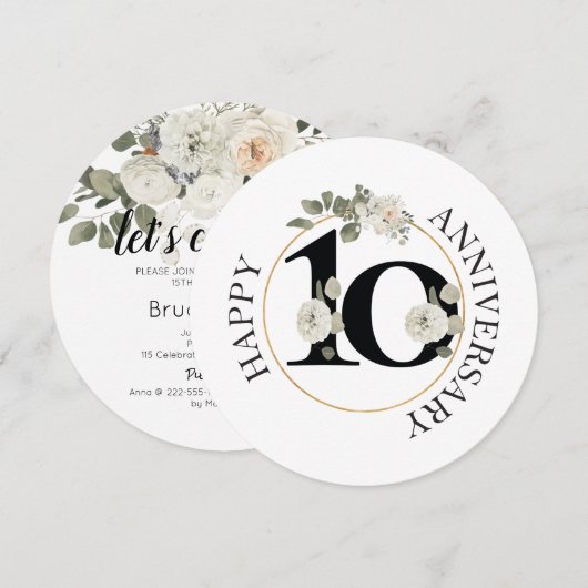 フラット招待状、サイズ: 5.25インチx 5.25インチ、紙:マット 招待状 (正面/裏面)