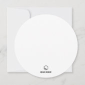 フラット招待状、サイズ:5.25インチx 5.25インチ、紙:マット 招待状 (裏面)