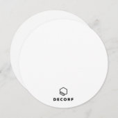 フラット招待状、サイズ:5.25インチx 5.25インチ、紙:マット 招待状 (正面/裏面)