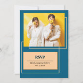 フラット招待状, サイズ: 5" x 7", 紙: シグネチャーM 招待状 (裏面)