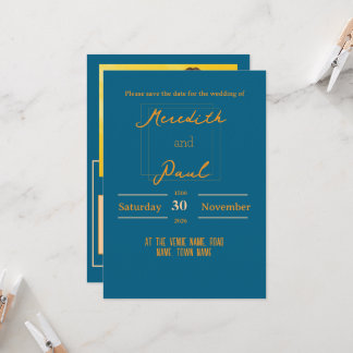 フラット招待状, サイズ: 5" x 7", 紙: シグネチャーM 招待状