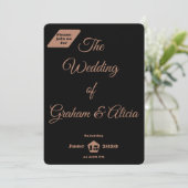 フラット招待状, サイズ: 5" x 7", 紙: シグネチャーM 招待状 (スタンド正面)