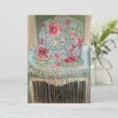 フラット招待状（サイズ：5" x 7"、紙：マット、封筒付き） 招待状 (スタンド正面)