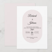 フラット招待状, サイズ: 5" x 7", 紙: マット, 封 招待状 (正面/裏面)