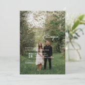 フラット招待状、サイズ： 5" x 7"、紙: Matte、Enve 招待状 (スタンド正面)