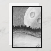 フラット招待状、サイズ： 5" x 7"、紙: Matte、Enve 招待状 (正面/裏面)