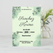 フラット招待状、サイズ： 5" x 7"、紙: Matte、Enve 招待状 (スタンド正面)