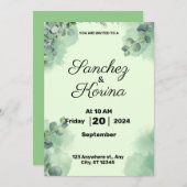 フラット招待状、サイズ： 5" x 7"、紙: Matte、Enve 招待状 (正面/裏面)