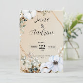 フラット招待状、サイズ： 5" x 7"、紙: Matte、Enve 招待状 (スタンド正面)