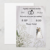 フラット招待状、サイズ： 5" x 7"、紙: Matte、Enve 招待状 (正面/裏面)