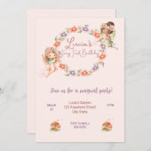 フラット招待状、サイズ： 5" x 7"、紙: Signature M 招待状 (正面/裏面)