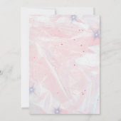 フラット招待状、50誕生日 招待状 (裏面)