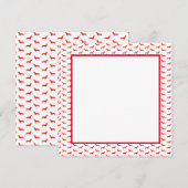 フラット招待状 5.25 x 5.25 招待状 (正面/裏面)