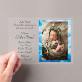 フラット案内カード アクリル招待状 (インサイチュ (ポータブル))