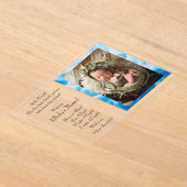 フラット案内カード アクリル招待状 (レイダウン)