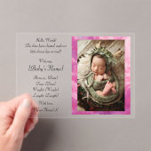 フラット案内カード アクリル招待状 (インサイチュ (ポータブル))