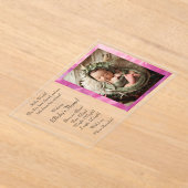 フラット案内カード アクリル招待状 (レイダウン)