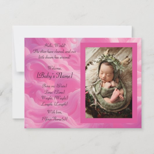 フラット案内カード 案内状 (正面)