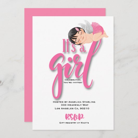 フラット案内カード 案内状 (正面/裏面)