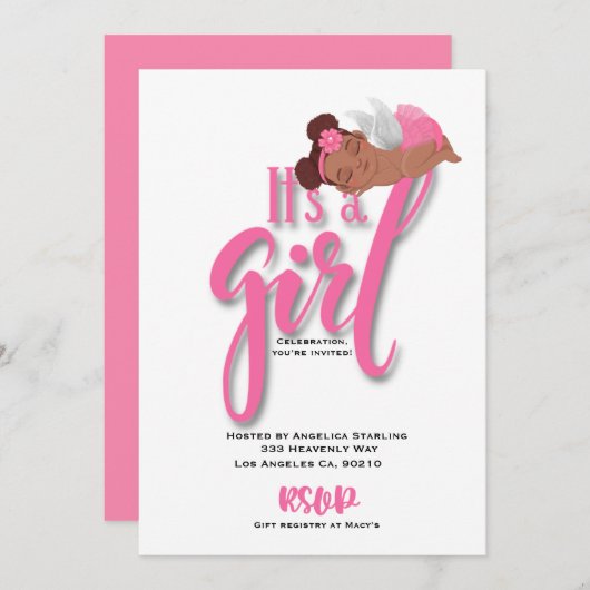 フラット案内カード 案内状 (正面/裏面)