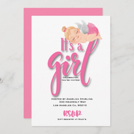 フラット案内カード 案内状 (正面/裏面)