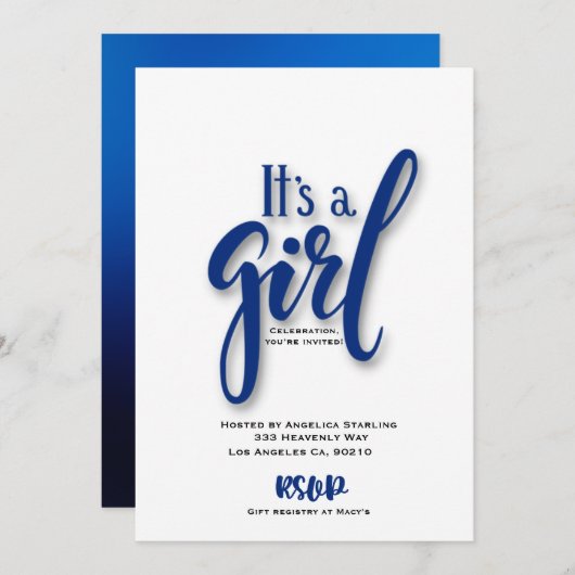 フラット案内カード 案内状 (正面/裏面)