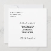 フラット案内カード 案内状 (裏面)