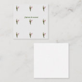 フラット注記 ノートカード (正面/裏面)