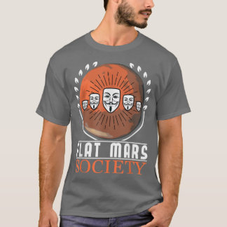 フラット火星協会宇宙宇宙科学Nasa598 Tシャツ