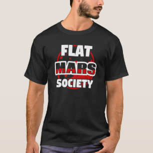 フラット火星協会陰謀論宇宙惑星 Tシャツ