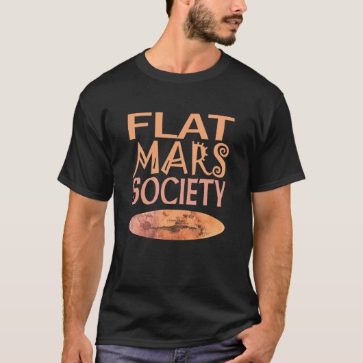 フラット火星協会1 Tシャツ (正面)