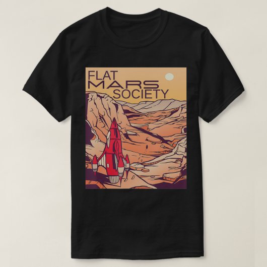 フラット火星協会4 Tシャツ (デザイン正面)