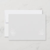 フラット石板グレーチョークスタイル結婚ズサンキューカード サンキューカード (裏面)