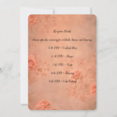 フラット結婚式招待状カード 招待状 (裏面)