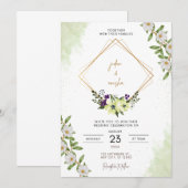 フラット インビテーション, サイズ: 5" x 7", 紙: マット, 封 招待状 (正面/裏面)