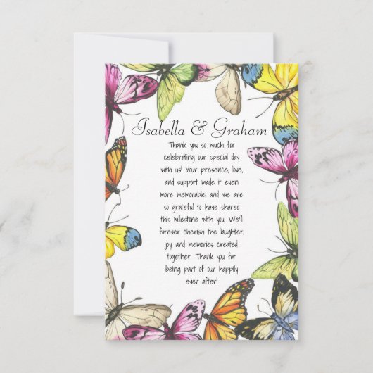 フラット サンクス カード (正面)