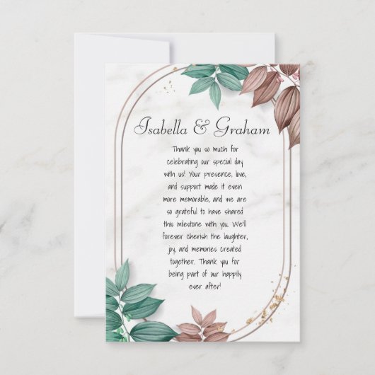 フラット サンクス カード (正面)