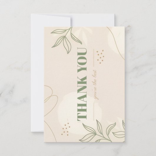 フラット サンクス カード (正面)