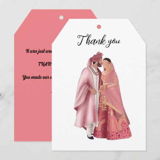 フラット サンクス カード (正面/裏面)