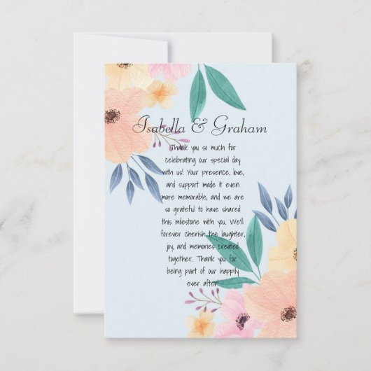 フラット サンクス カード (正面)